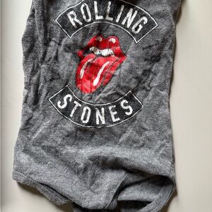 The Rolling Stones Charcoal Gray Tank Top Onesie